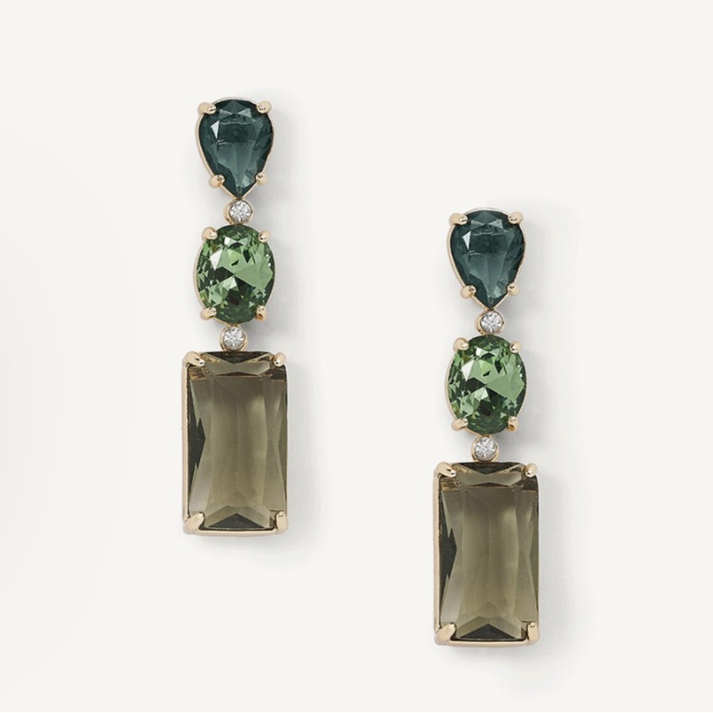 Elegant Green and Gold Drop Earrings
Olive and piper Gianni